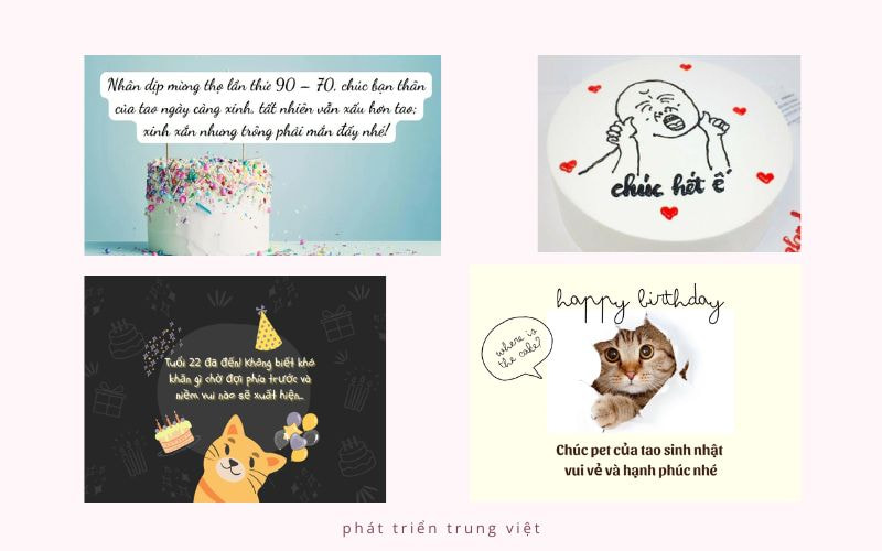  Ảnh chúc mừng sinh nhật lầy lội theo trend